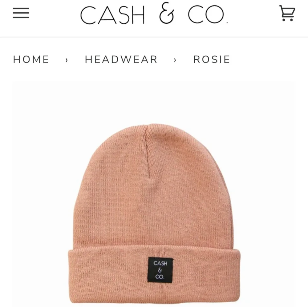Cash & Co Kids “Rosie” Beanie - Size S/M